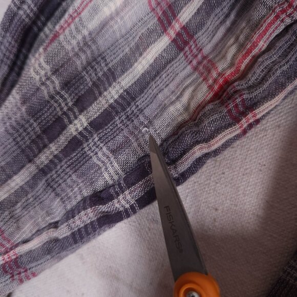 Sundance Beat Back Beauty Snap Shirt Womens XL Mixed Plaid Rayon Boho Western - Picture 10 of 16